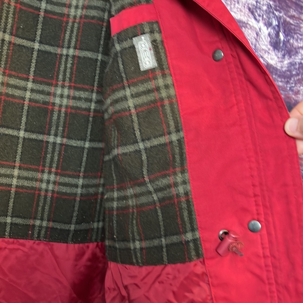 Pacific Trail Coat Chores Work Red Size Medium M Drawstring Women’s - Picture 8 of 14